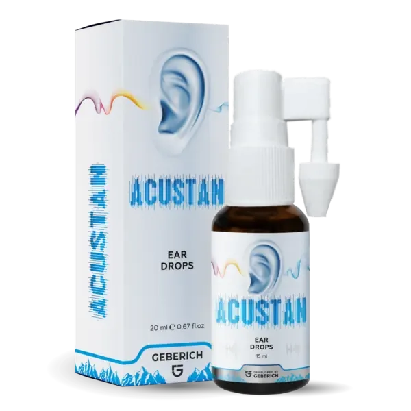 Acustan · gotas para el cuidado auditivo