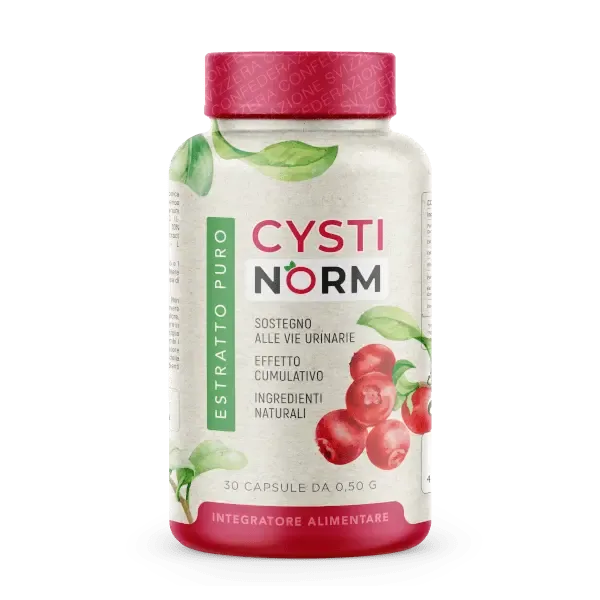 CystiNorm · cápsulas para el bienestar urinario